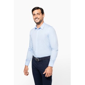 Chemise popeline manches longues homme 