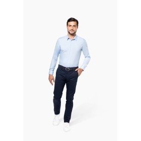 Chemise popeline manches longues homme 