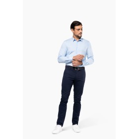 Chemise popeline manches longues homme 