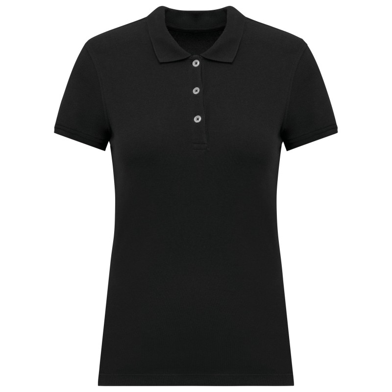 Polo piqué manches courtes femme 