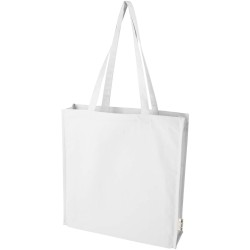 Sac shopping à soufflets Florida certifié GRS 270 g/m² 14LCouleur:Blanc