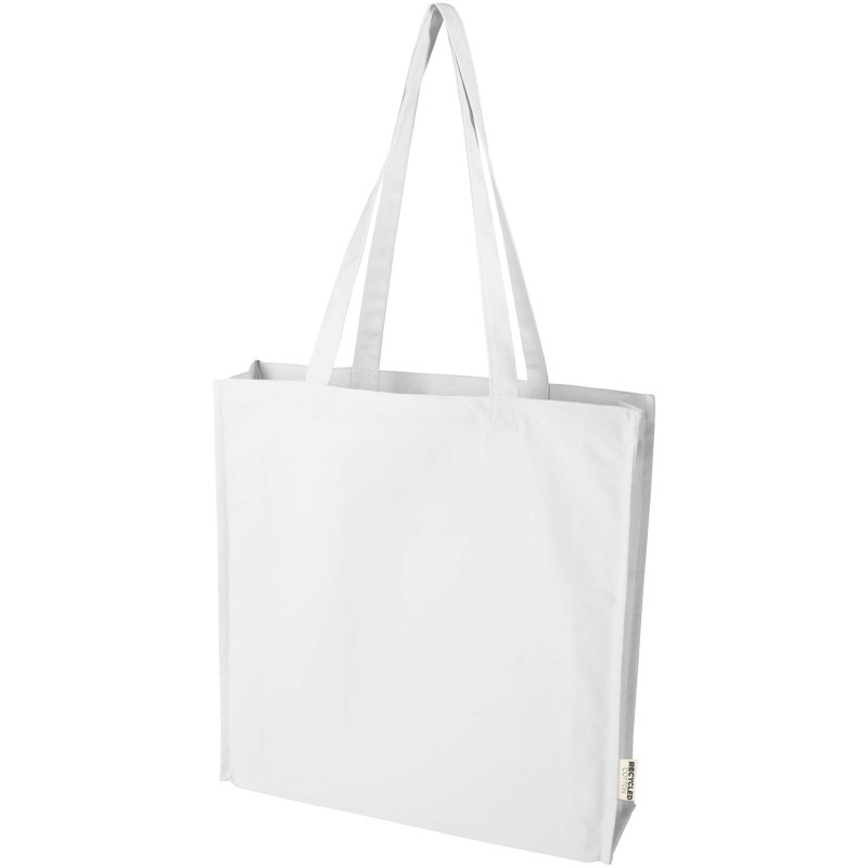 Sac shopping à soufflets Florida certifié GRS 270 g/m² 14LCouleur:Blanc