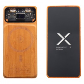 tech-Magnetic Powerbank wood 10000 