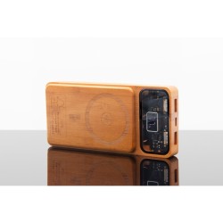 tech-Magnetic Powerbank wood 10000 