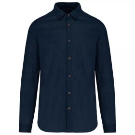 Chemise lin et coton manches longues homme 