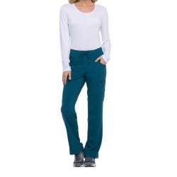 Pantalon à taille moyenne à cordon femme 
