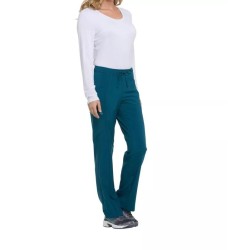 Pantalon à taille moyenne à cordon femme 