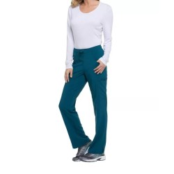 Pantalon à taille moyenne à cordon femme 