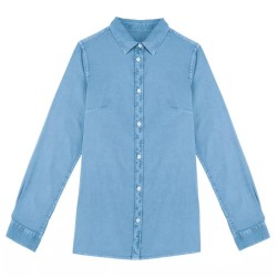 Chemise écoresponsable délavée femme 