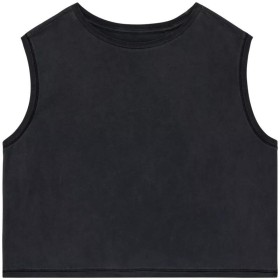 T-shirt écoresponsable  crop sans manche femme 
