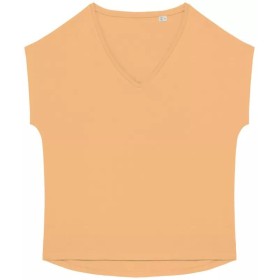 T-shirt écoresponsable loose à col V femme 