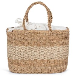 Sac panier en jute et jonc de mer 