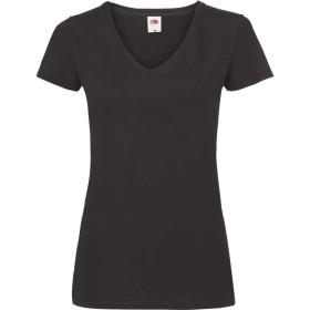 T-shirt femme col v Valueweight (61-398-0) 