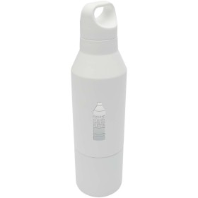 Bouteille isotherme Odessy de 600 ml en acier inoxydable recyclé RCS avec gobelet de 300 ml 