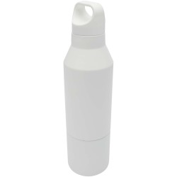 Bouteille isotherme Odessy de 600 ml en acier inoxydable recyclé RCS avec gobelet de 300 ml 