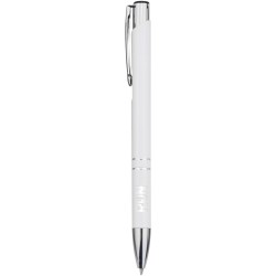 Stylo bille en aluminium recyclé Moneta (encre bleue) 