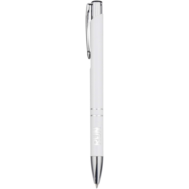 Stylo bille en aluminium recyclé Moneta (encre bleue) 
