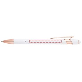 Stylo bille Nanna avec finition or rose 