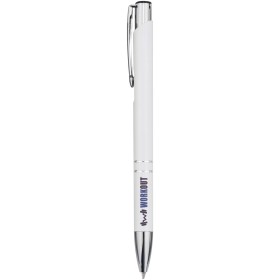 Stylo bille en aluminium recyclé Moneta (encre bleue) 
