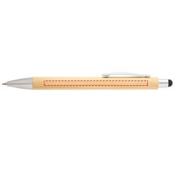 Set stylo bille et porte-mine Oblys en bambou (encre noire) 