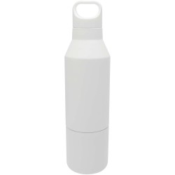 Bouteille isotherme Odessy de 600 ml en acier inoxydable recyclé RCS avec gobelet de 300 ml 