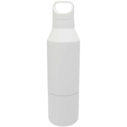 Bouteille isotherme Odessy de 600 ml en acier inoxydable recyclé RCS avec gobelet de 300 ml 