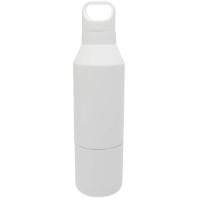 Bouteille isotherme Odessy de 600 ml en acier inoxydable recyclé RCS avec gobelet de 300 ml 