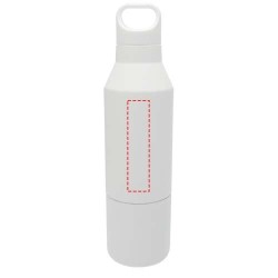 Bouteille isotherme Odessy de 600 ml en acier inoxydable recyclé RCS avec gobelet de 300 ml 