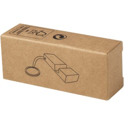 Support de téléphone en bambou Bosona avec porte-clés 