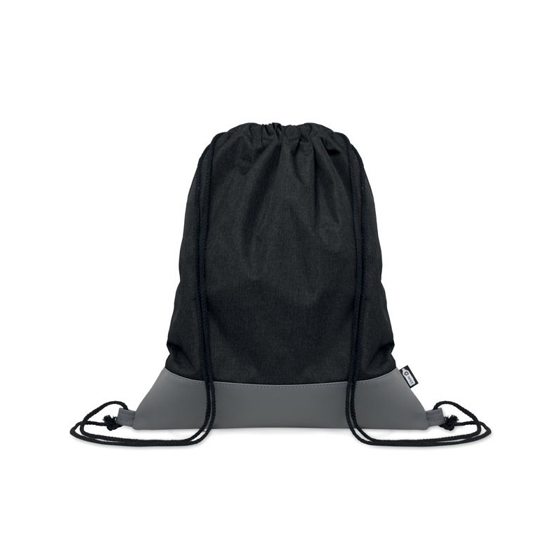 Sac à cordon en PU RPET 2 tons 
