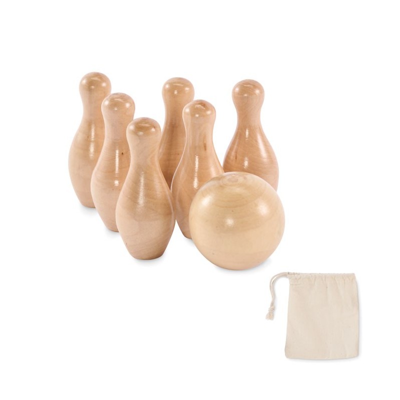 Mini jeu de quilles en pin 