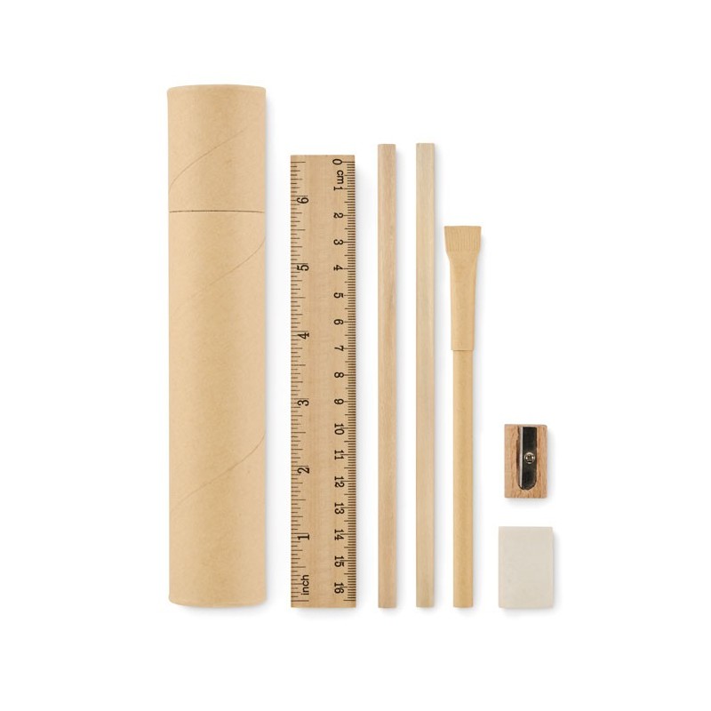 Set d'écriture tube en papier 