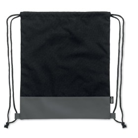 Sac à cordon en PU RPET 2 tons 