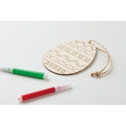 Set de peinture sur œuf en bois 