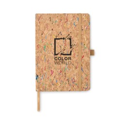 Cahier A5 en liège de couleur 