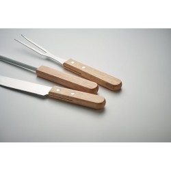 Ustensiles BBQ en acier inox. 