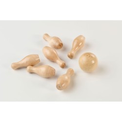 Mini jeu de quilles en pin 