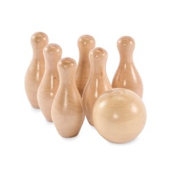 Mini jeu de quilles en pin 