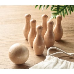 Mini jeu de quilles en pin 