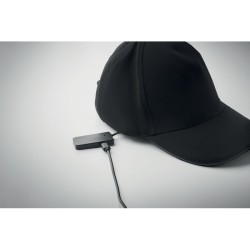 Casquette en coton LED à 5 pans 