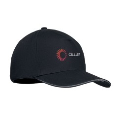Casquette en coton LED à 5 pans 