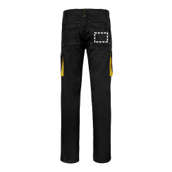 VL FIDES Pantalon stretch bicolore, multipoches (240g/m²), en coton (46%), EME (38%) et polyester (16%) 