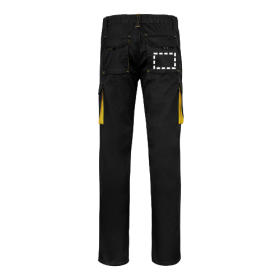 VL FIDES Pantalon stretch bicolore, multipoches (240g/m²), en coton (46%), EME (38%) et polyester (16%) 
