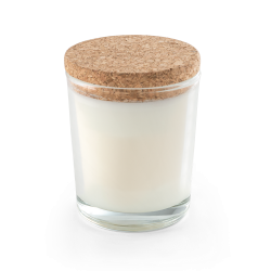 ZEN 80 Bougie aromatique dans une coupelle en verre avec un couvercle en liège 80 g 
