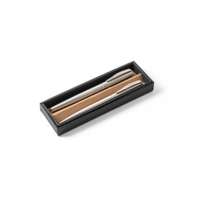ELLA Set de stylos à bille et rollers avec corps avec clip en acier inoxydable (53% rSS) 