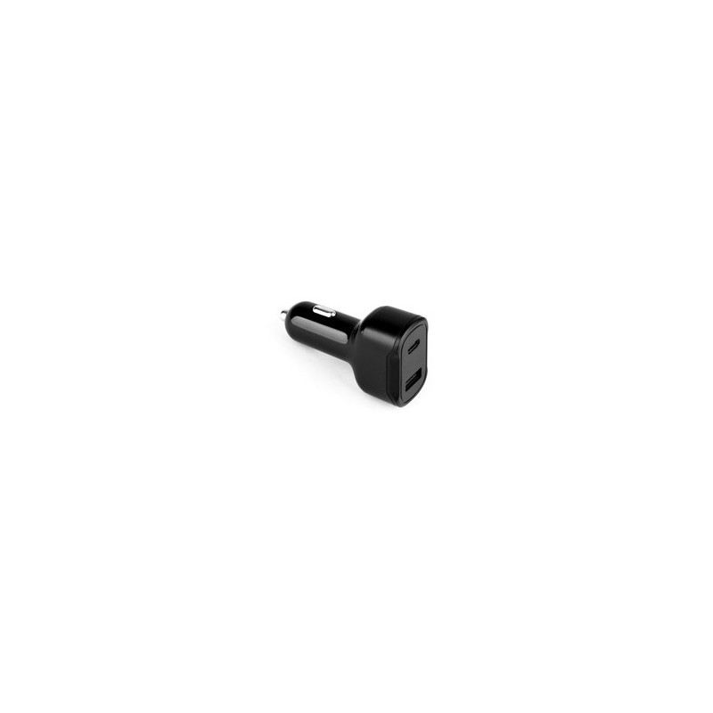 DIRAC Adaptateur allume-cigare avec port USB-A 18W et USB-C 20W en 100% rABS DIRAC Adaptateur allume-cigare avec port USB-A 18W et USB-C 20W en 100% rABS
