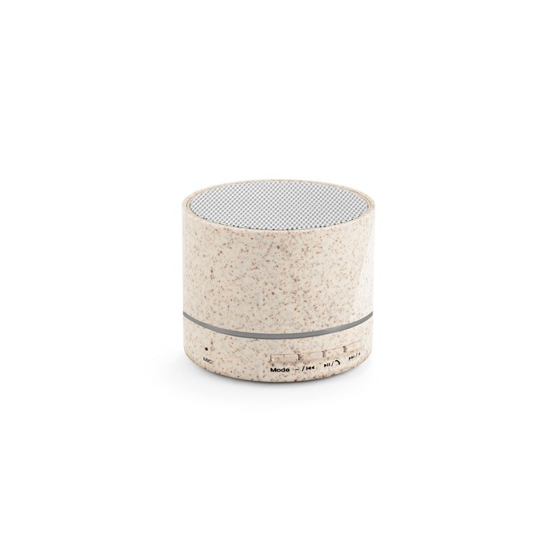 RE-LINEU Haut-parleur portable 3W avec 4h30m d'autonomie en fibre de paille et ABS recyclé (100 % rABS) RE-LINEU Haut-parleur portable 3W avec 4h30m d'autonomie en fibre de paille et ABS recyclé (100 % rABS)