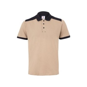 VL VELES Polo piqué bicolore stretch (200g/m²), manches courtes, en polyester (96%) et élasthanne (4%) 