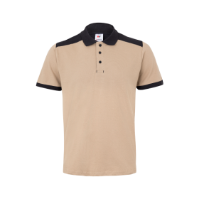 VL VELES Polo piqué bicolore stretch (200g/m²), manches courtes, en polyester (96%) et élasthanne (4%) 