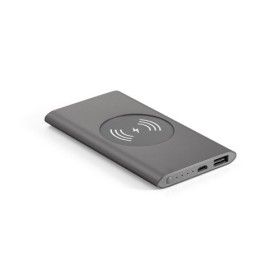 CASSINI Power bank 4 000 mAh avec chargeur sans fil 5W en aluminium recyclé (100 % rAL) 